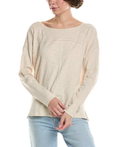 Lilla P Drop-shoulder Seamed Shirt In Neutral