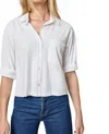 Lilla P Easy Button-down T-shirt In White