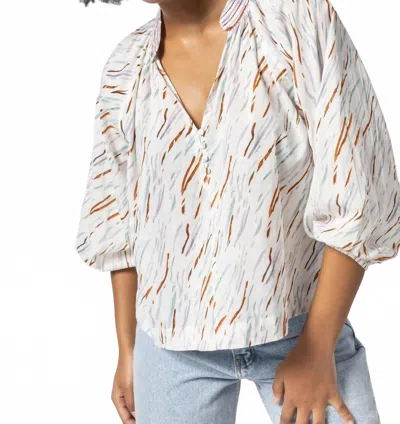 Lilla P Easy Button Raglan Top In Multi