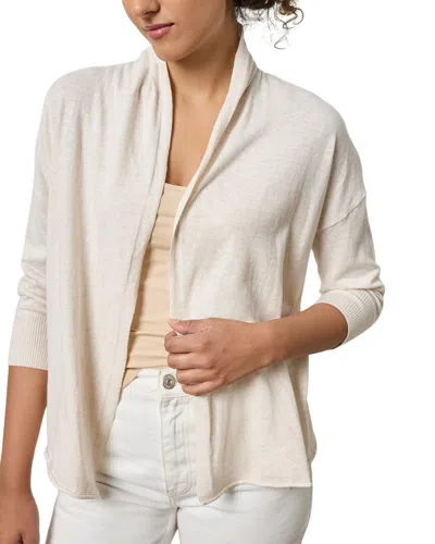 LILLA P EASY OPEN LINEN-BLEND CARDIGAN