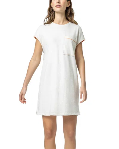 Lilla P Easy Pocket Tunic Dress In Gardenia In White