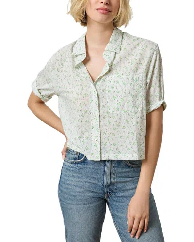 Lilla P Easy Sleeve Button-down Shirt In Green