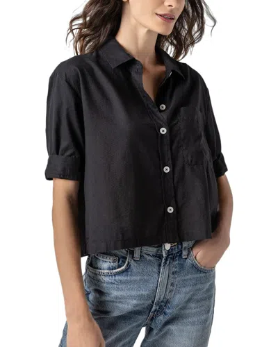 LILLA P EASY SLEEVE BUTTON-DOWN SHIRT