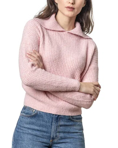 LILLA P EASY SPLIT COLLAR WOOL-BLEND SWEATER