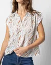 Lilla P Easy Yoke Blouse In Multi In Multi