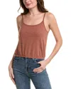 Lilla P Elastic Hem Camisole In Burnt Sienna In Brown
