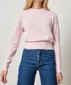 Lilla P Everyday Crewneck Sweater In Wildflower In Pink
