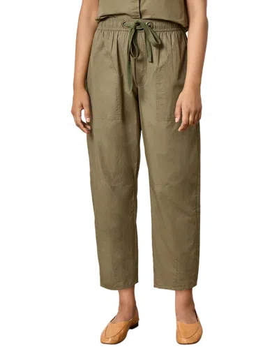 Lilla P Everyday Poplin Pant In Green