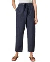 Lilla P Everyday Poplin Pant In Navy Blue In Blue