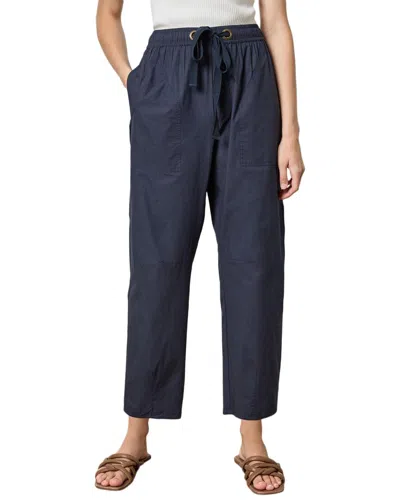 Lilla P Everyday Poplin Pant In Blue
