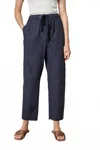 Lilla P Everyday Poplin Pant In Navy Blue In Blue