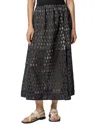 LILLA P LILLA P EYELET SIDE BUTTON MAXI SKIRT