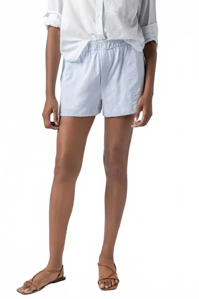 Lilla P Faux Fly Short In Sky Blue