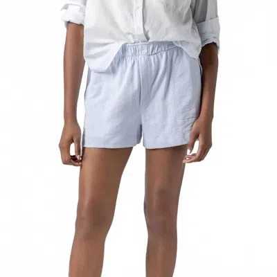 Lilla P Faux Fly Short In Sky In White