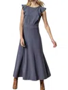 Lilla P Flounce Trim Maxi Dress In Odyssey In Multi