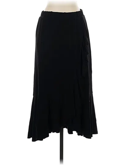 Pre-owned Lilla P Formal Skirt In Black