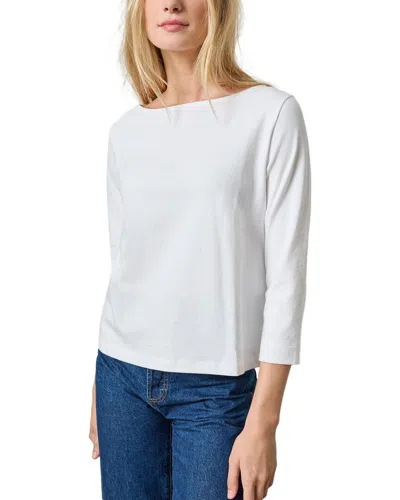 Lilla P French Boatneck Shirt In White