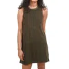 LILLA P FRENCH TERRY DRESS IN KELP