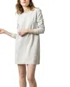 Lilla P Front Seam Crewneck Dress In White