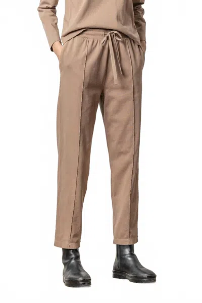 Lilla P Front Seam Pant In Shiitake In Brown