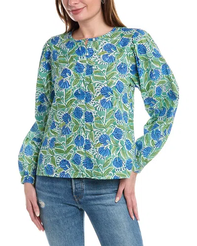 Lilla P Full Sleeve Button-down In Multi