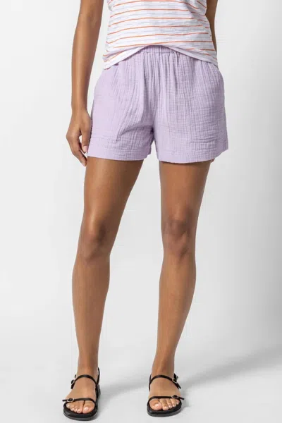 Lilla P Gauze Shorts In Lily In Multi