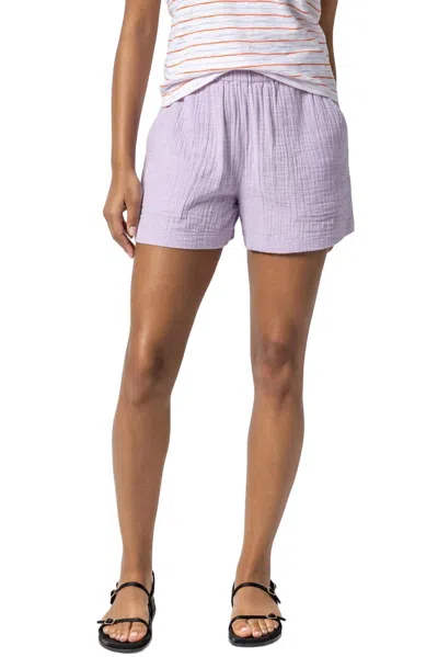 Lilla P Gauze Shorts In Lily In Multi