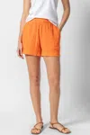 Shop Lilla P Gauze Shorts In Tangelo In Multi