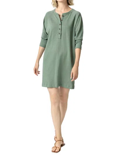Lilla P Henley Dress In Laurel In Pink