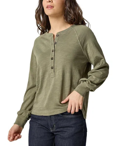 Lilla P Henley Shirt In Green