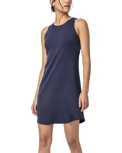 Lilla P Seamed Tank Dress In Navy In Blue