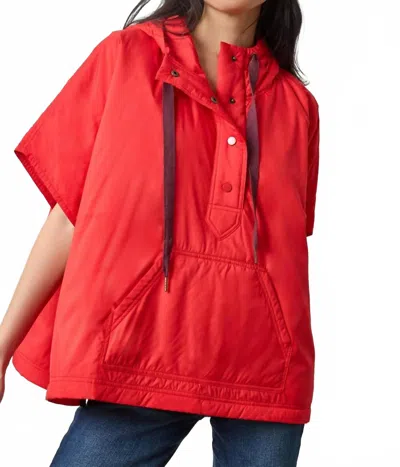 Lilla P Oversized Fit Hooded Poncho In Transparent