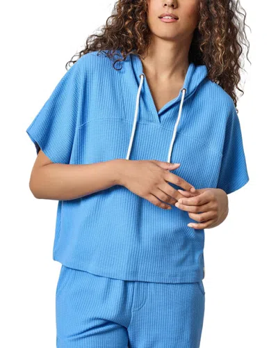 Lilla P Hoodie Poncho In Bluejay