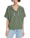 Lilla P Hoodie Poncho In Green