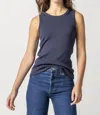 Lilla P Jewel Tank In Dark Navy In Blue