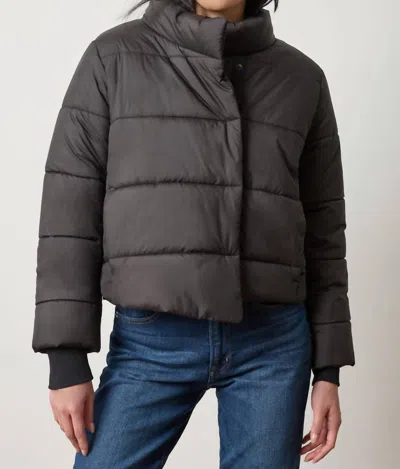 Lilla P Knit Cuff Jacket In Black