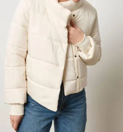 Lilla P Knit Cuff Jacket In Talc In Multi