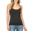 Lilla P Layering Camisole Tank Top In Black In Black