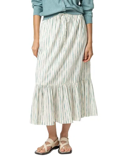 Lilla P Long Peplum Skirt In Multi