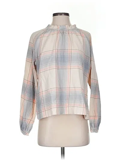 Pre-owned Lilla P Long Sleeve Blouse In Ivory