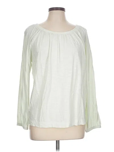 Pre-owned Lilla P Long Sleeve Blouse In Ivory