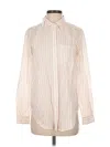 Lilla P Long Sleeve Button Down Shirt In Neutral