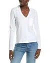 Lilla P Long Sleeve Collared V-neck