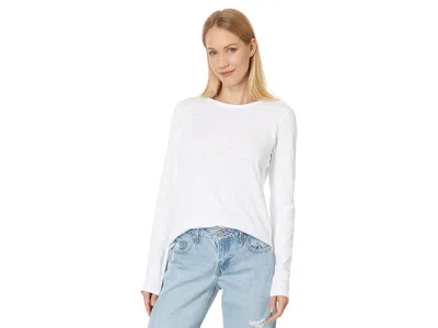 Lilla P Long Sleeve Crewneck In White