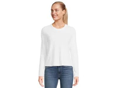 Lilla P Long Sleeve Cropped T-shirts In White