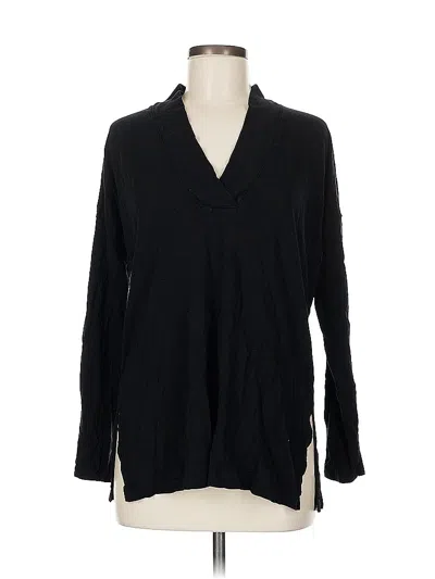 Pre-owned Lilla P Long Sleeve Polo Shirt In Black