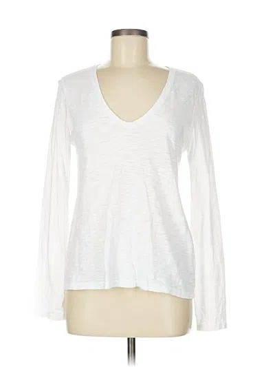 Pre-owned Lilla P Long Sleeve T-shirt In White