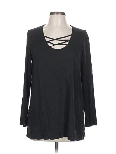 Pre-owned Lilla P Long Sleeve T-shirt In Black
