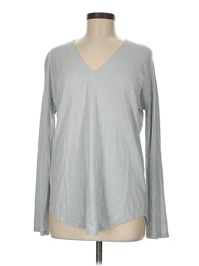 Pre-owned Lilla P Long Sleeve T-shirt In Gray