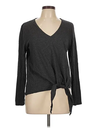 Pre-owned Lilla P Long Sleeve T-shirt In Gray